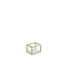 Anas 300x250x200mm Frame with Dual Colour Shelf - Brushed Brass AMBIENCE-BRASSFRAME-30X25X20