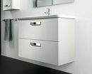 ROCA VICTORIA BASIC UNIK  GLOSS WHITE WALL HUNG UNIT WITH BASIN BATHROOM