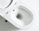 Anas Vortex Pan Rimless Bidet Function Chrome With Grohe 0.82 Frame Brass Flush Plate 38732GN0