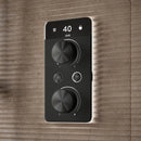 Aqualisa S2 Kit 3 Shower Set Controller & Adjustable Handset Kit & Ceiling Fixed Head In Matt Black For HP/Combi S2MB.HC.U
