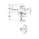 Bathroom Basin Tap Grohe Eurosmart Cosmopolitan Basin Mixer 1/2″ S-size