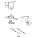 Armitage Shanks Contour 21+Under Wall Hung Basin 1 Tap Hole S0435HY