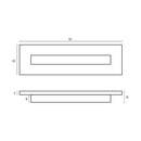 Anas Angel 590x350x475mm Wall Mounted Vanity With Basin & Handle & Overflow- Matt White