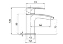 Tavistock Avid Deck Mounted 1 Tap Hole Basin Mixer With Click Waste - Matt Black TAV1103