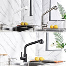 MIA BRUSHED STEEL PULL OUT SPRAY MODERN KITCHEN MIXER TAP SINGLE LEVER SWIVEL