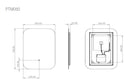Tavistock Portal Mirror 500 X 700 - Touch LED PTM050