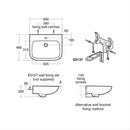 Armitage Shanks Portman 21 600mm Wall Hung Basin 1 Tap Hole S229301