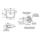 Ideal Standard Create 500mm Semi-Recessed Countertop Basin 1 Tap Hole - White E310201