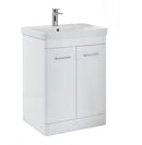 Anas Rossini 760x800x444mm Floorstanding Unit With Basin Gloss White ROSSINI10 + DEEP800