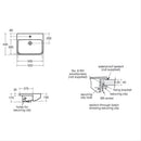 Ideal Standard i.Life B 550mm x 440mm Semi-Countertop Basin 1 Tap Hole E260401