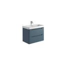 Anas Ella 765x550x444mm Wall Mounted Vanity With Basin Blue ELLA-800WALLUNIT-BLUE + DEEP800