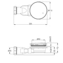 JTP Slim Shower Waste - Chrome
