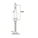 JTP Florentine Extractable Single Function Shower Handset - Chrome