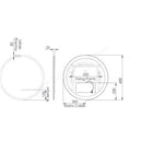 Tavistock Aster Illuminated 600mm Circular Mirror With Heater & Infrared Sensor AS60ALR