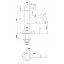 JTP Florence Basin Taps Pair - Chrome