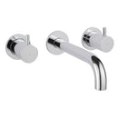 JTP Florence 3 Hole Wall Mounted Basin Mixer Tap - Chrome