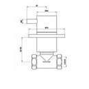 JTP Florence Wall Mounted Shower Valve - Chrome