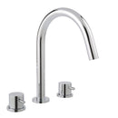 JTP Florence 3 Hole Bath Filler Tap - Chrome