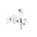 Jtp Douche Set With Temperature Control - Chrome Hygienic Tap