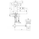 JTP Florence Bidet Mixer Tap with Pop Up Waste - Chrome