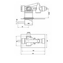 JTP Florentine Concealed Single Lever Manual Shower Valve - Chrome