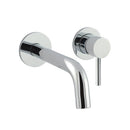 JTP Florence Wall Mounted Basin Mixer Tap with Spout - 240mm Length - Chrome