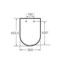 Roca The Gap Toilet Seat & Cover Easy Release And Soft Closing Hinges A801472006