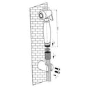 JTP Sigma Douche Set With Angled Valve - Chrome