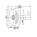 JTP Florence 2 Outlet Concealed Diverter - Chrome