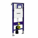 Geberit Duofix Up320 1.12m Sigma Cistern Concealed Wc Toilet Frame White Matt Coated Easy-to-clean Coated Gloss Chrome-plated Fluah Plate 111.383.00.3 + 115.883.JT.1