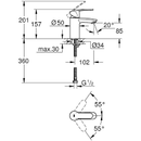 Grohe Eurostyle Cosmopolitan Basin Mixer Tap 1/2″ S-SIZE 3246820L