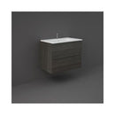 RAK Ceramics Joy Wall Hung Vanity With Basin 800mm Moka Walnut JOYWH080MOK + JOYDI08101WH