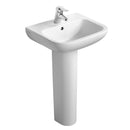 Armitage Shanks Portman 21 500mm Vanity Basin With Pedestal 1 Tap Hole S248101 + S298901