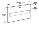 Rimless toilet wall hung pan matt black seat roca 0.82 high black plate