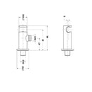 JTP Water outlet elbow safety valve for douche - Chrome