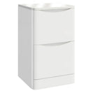 Anas Bella 496x800x447mm Floorstanding Unit With Countertop White PAINT-BELLA-500FLOORCAB-GWTE + BELLA-COUNTERTOP-500-GWTE