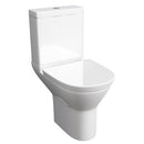 Project Round Rimless Coupled Compact Toilet With Cistern Soft Close Seat Push Button