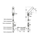 Ideal Standard sensorflow 21 deck spout A4852AA
