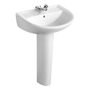 Armitage Shanks Sandringham 21 550mm Basin With Pedestal 1 Tap Hole E894901 + E897601