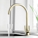 JTP Blink Modern Kitchen Sink Mixer Tap With Swivel Spout - Brushed Brass