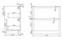 Anas Ella 765x780x444mm Floorstanding Unit With Basin Anthracite ELLA-800FLOORUNIT-ANTHRACITE + DEEP800