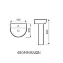 Kartell Kameo 450mm Round Basin With Full Pedestal