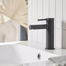 Tavistock Anthem Deck Mounted 1 Tap Hole Basin Mixer With Click Waste - Black TAN1103