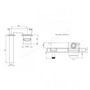 Tavistock Anthem Wall Mounted Basin Mixer Brushed Brass TAN1904