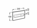 Rimless Toilet Wall Hung Roca Wc Frame 0.82 Under Window Chrome Flush Plate
