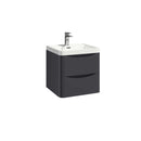 Anas Bella 496x446x447mm Wall Mounted Vanity With Basin Matt Grey BELLA-500WALLCAB-MATTGREY + BELLA-500BASIN