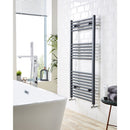 22mm Straight Towel Rail 400x800mm Textured Grey STR408A