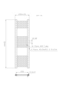 22mm Straight Towel Rail 300x1000mm Chrome STR310C