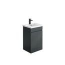Anas Empire 600x810x365mm Floorstanding Unit With Basin Anthracite EMPIRE-500CAB-ANTHRACITE + THIN500BASIN