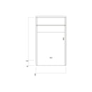 Anas Muro 500x830x255mm Floorstanding WC Unit Gloss White MURO-WCUNIT-GWTE